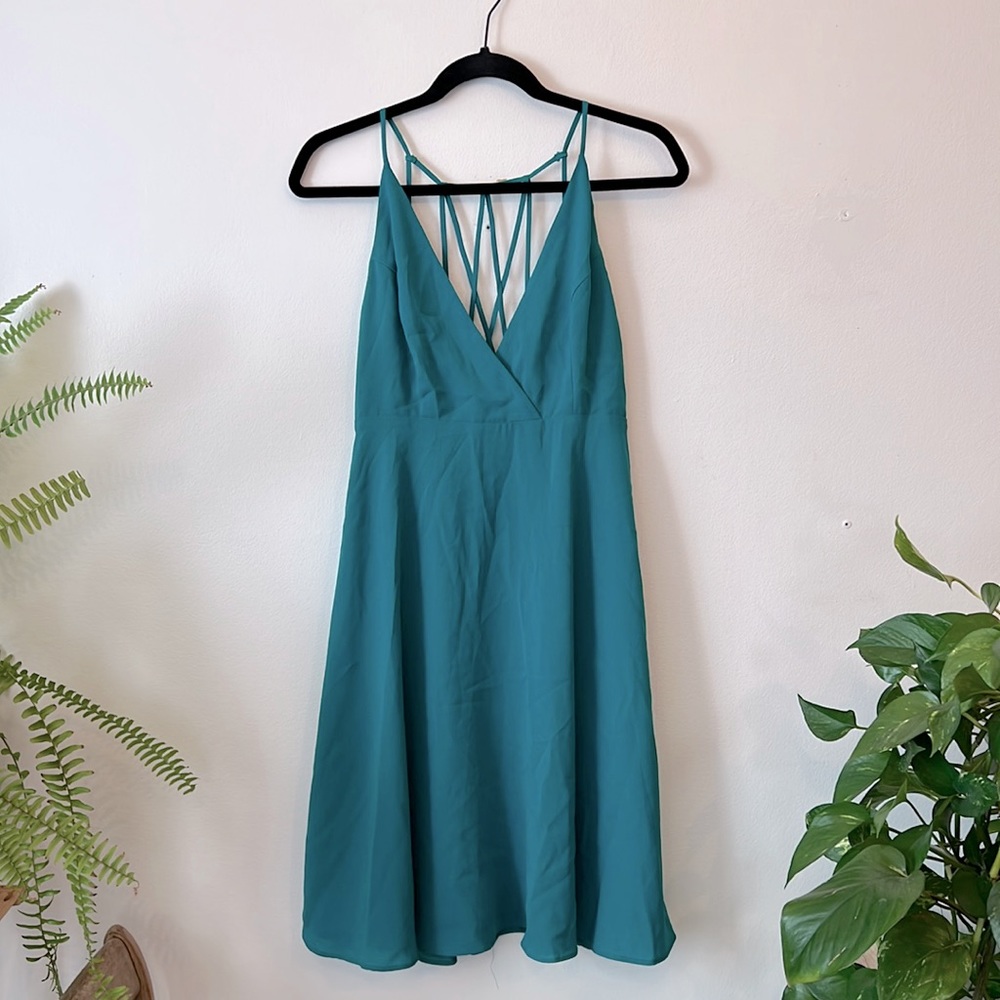 Mini Dark Teal Dress